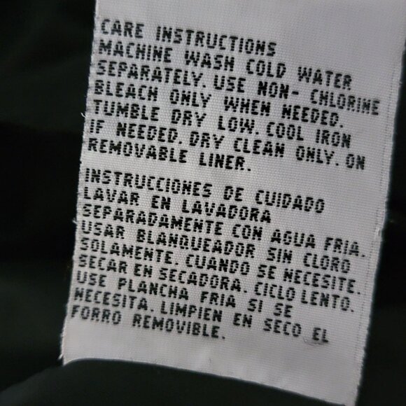 CS SIGNATURE Womens Windbreaker Coat Sz 1X Pockets Lined Button & Zip Black/Tan - Picture 15 of 16